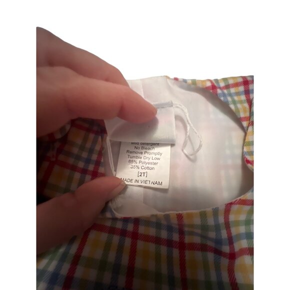 Castles and Crowns Plaid Jon Jon with airplane applique 2T - Picture 5 of 5